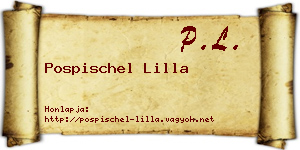 Pospischel Lilla névjegykártya